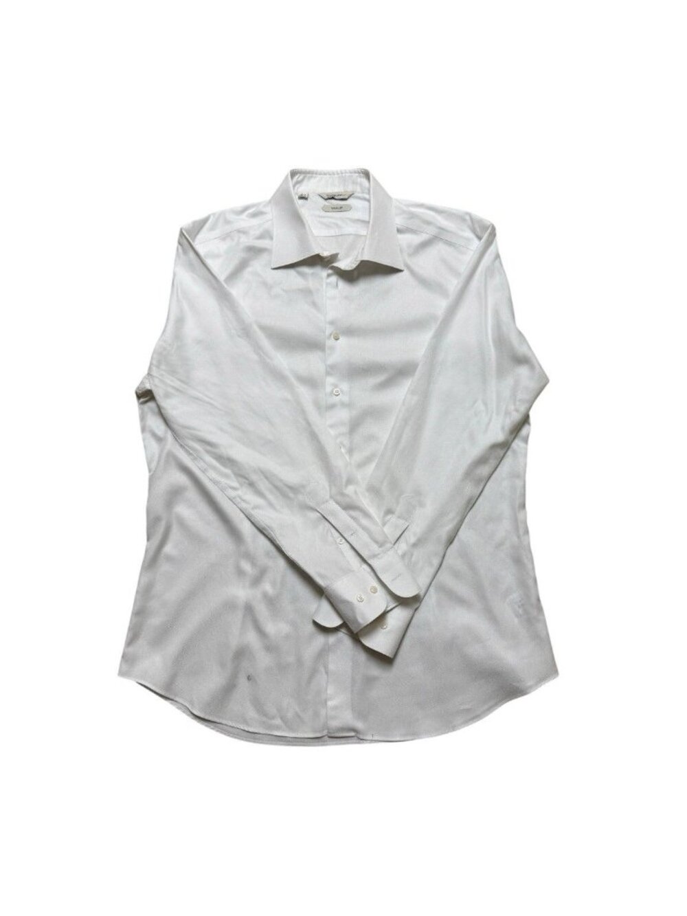 Suitsupply Traveller Dress Shirt Mens 17.5 Slim Fit White Cotton 44